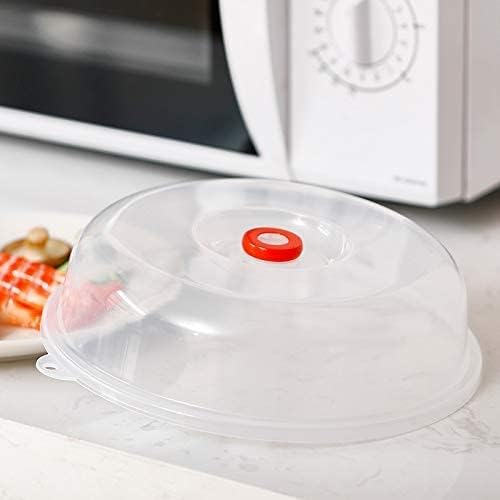 JapanBargain Microwave Plate Cover with Steam Vent, Easy Grip Splatter Guard Lid for Food Reheating, BPA-Free Plastic Dishwasher Safe, Made in Japan, 9 Inch