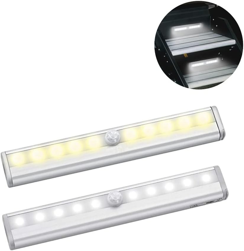 2PCS Closet Lights,LED Motion Sensor Trunk Light Truck Bed Cargo LED Light Night Light Bar Motorhome Led Light Strip with Adhesive Magnetic for Car RV,White Light