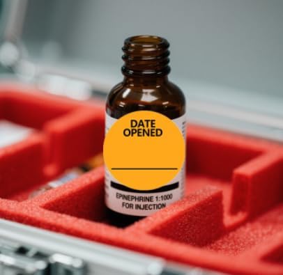 Date Opened Stickers,1.25 Inches Medication Instruction Labels,1000 Pcs