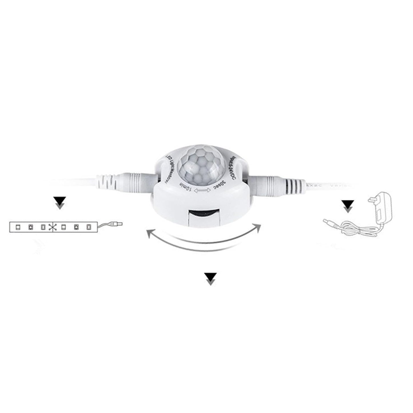 LED Lamp, Motion Sensor LED Strip Lights PIR Wireless Night Light Bedroom Baby Room Light YUBJIANG