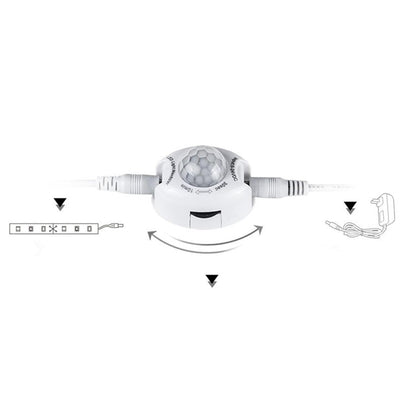 LED Lamp, Motion Sensor LED Strip Lights PIR Wireless Night Light Bedroom Baby Room Light YUBJIANG