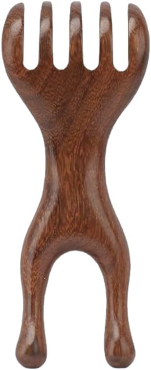 OULIGET Wooden Trigger Point Massage Tool,Spider Shape 5 Legs Massager,Scalp Massager Scraping Tool for Back,Neck,Shoulder and More