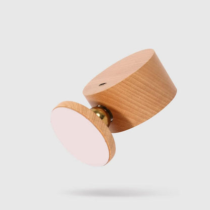 Wood Wall Sconce Cordless,Magnetic Wall Mounted(Sapele) | USB C Rechargeable, Dimming Night Light,for Bedside,Cabinet,Reading,Home Decor