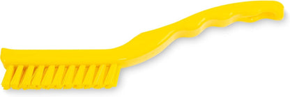 SPARTA Grout Brush with Stiff Nylon Bristles, 8 Inch, White | Flo-Pac, Stiff Crimped Nylon Bristles, 2.75-Inch Brush Section, Narrow Crevices, BPA Free