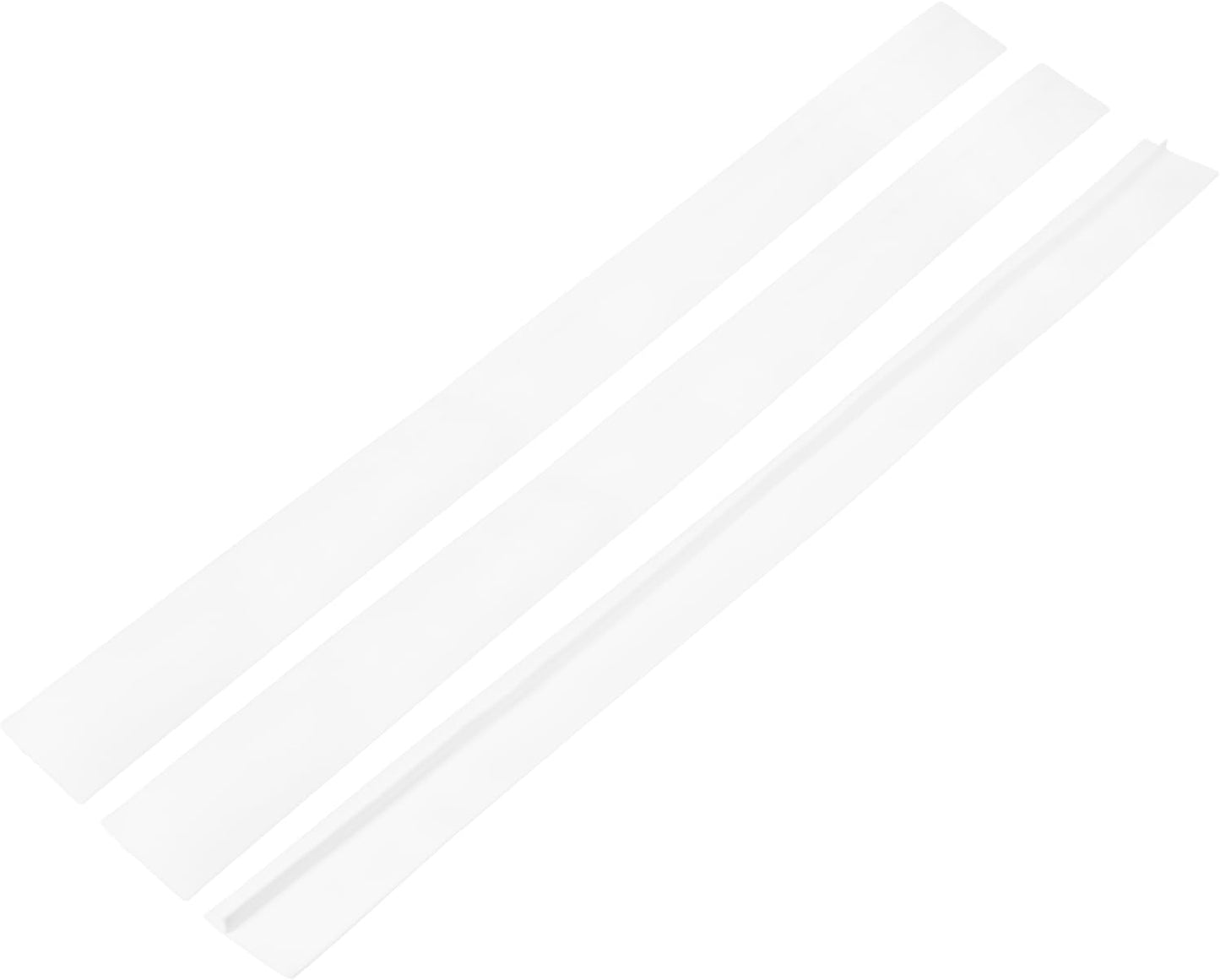 PATIKIL 25 Inch Silicone Stove Gap Covers, 3 Pcs Heat Resistant Kitchen Stove Gap Fillers for Ovens Stovetop Counter Washer Dryer, Gray