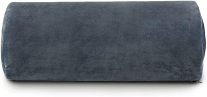 Trickonometry Half Moon Extra Firm Pillows - Versatile D Shaped Half Roll Cushion Support and Bolster Pillow for Under Knee, Neck Pillow, Leg Rest, and Tension Relief (White)