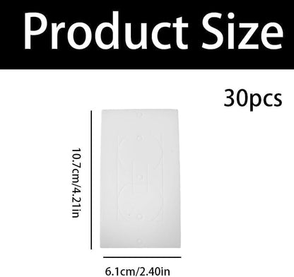 30-Pack Outlet Insulator Pads, EVA Foam Plate Gasket for Wall, Light, Switch Socket Cover Draft Sealer, Energy Saving Home Seal