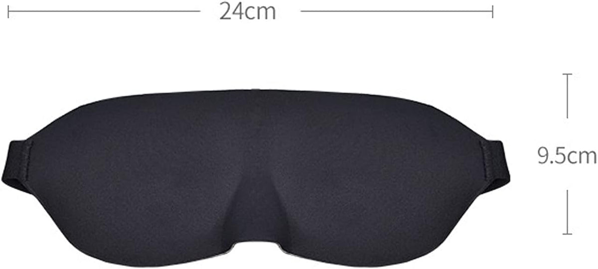 2 Pcs Sleep Goggles - 3D Contoured Blackout Eye Masks for Men & Women, Ultra-Light Travel Goggles for Side Sleepers, Home & Airplane Use