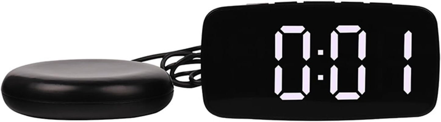 Alarm Clock Super Loud Vibrating Alarm Clock with Bed Shaker Multifunctional Dual USB for Heavy Sleeper Deaf Hard of Hearing Snooze