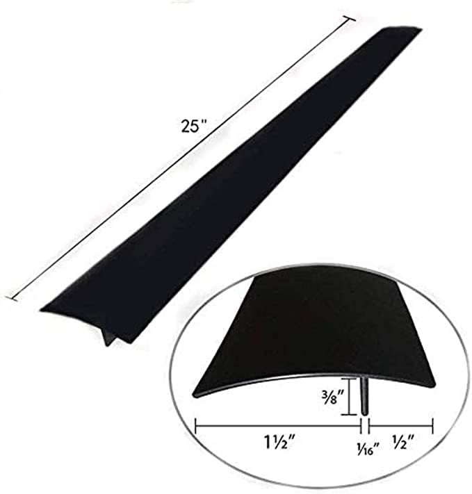 2 Pack Flexible Kitchen Stove Gap Covers, Silicone Gap Fillers Between Counter and Stovetop, Oven, Washer, Dryer, Easy to Wipe, Food Grade (Black, 21 Inches)
