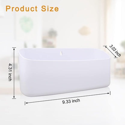 Picowe Magnetic Laundry Storage, Large Lint Holder Bin, Space-Saving Trash Container Hanging on Dryer, Washer or Wall Mount (Gray White)