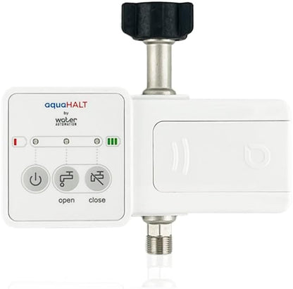Smart Home Water Toilet Leak Detector Alarm and Automatic Shut Off Valve - Water Sensor Alarm Shut Off Tool - Easy Installation - Battery Operated - Protect Your Home from Water Damage