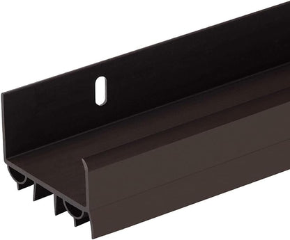 PVC Slide-On Door Bottom | Adjustable Plastic Weatherstrip Door Bottom with Drip Cap | 3 Feet (36-Inch) | for 1 3/4” Doors | White | Fits Gaps 3/8” to 7/8” | Made in the USA