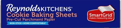 Reynolds Kitchens Air Fryer Liners Disposable, Unbleached Parchment Paper Sheets, 50 Count | Pre-Cut Disposable Parchment Paper Sheets, Fits Round and Square Air Fryers, Safe Up To 400F, Perforated For Better Airflow