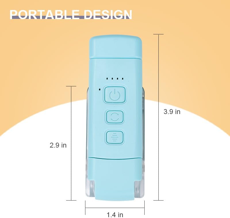 Rechargeable Book Light, Portable Clip-on LED Reading Light, 3 Amber Colors & 5 Brightness Dimmable, Compact & Long Lasting, Perfect for Book Lovers, Kids