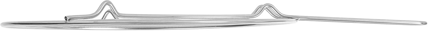 Restaurantware Splatter Screen 1 Count 13" Fine Mesh Cover Stainless Steel Splatter Guard with Resting Feet Cooking Protector for Frying Pan, Cooking Pots, Saute, Grease and Oil, Kitchen Tool