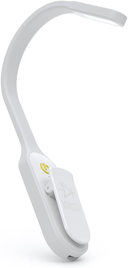 The Original Mighty Bright Recharge Clip On Rechargeable Book Light Reading Light, Warm Eye Care LEDs, Flexible, Durable, Dimmable, Perfect for Kids, Bookworms, Reading in Bed, Lasts 60 Hours (Green)
