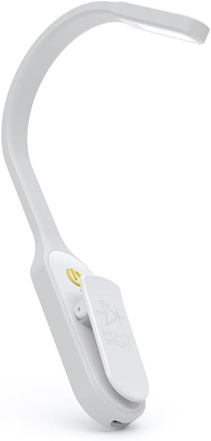 The Original Mighty Bright Recharge Clip On Rechargeable Book Light Reading Light, Warm Eye Care LEDs, Flexible, Durable, Dimmable, Perfect for Kids, Bookworms, Reading in Bed, Lasts 60 Hours (Green)