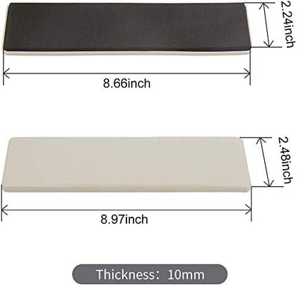 Ezprotekt Large Furniture Sliders for Carpet and Hardwood Floors, 8 Pack 9-1/2" x 5-3/4" Reusable Oval Heavy Duty Furniture Moving Pads, 4 Pcs Hard Floor Felt Sliders+4 Pcs Carpet Sliders (Beige)