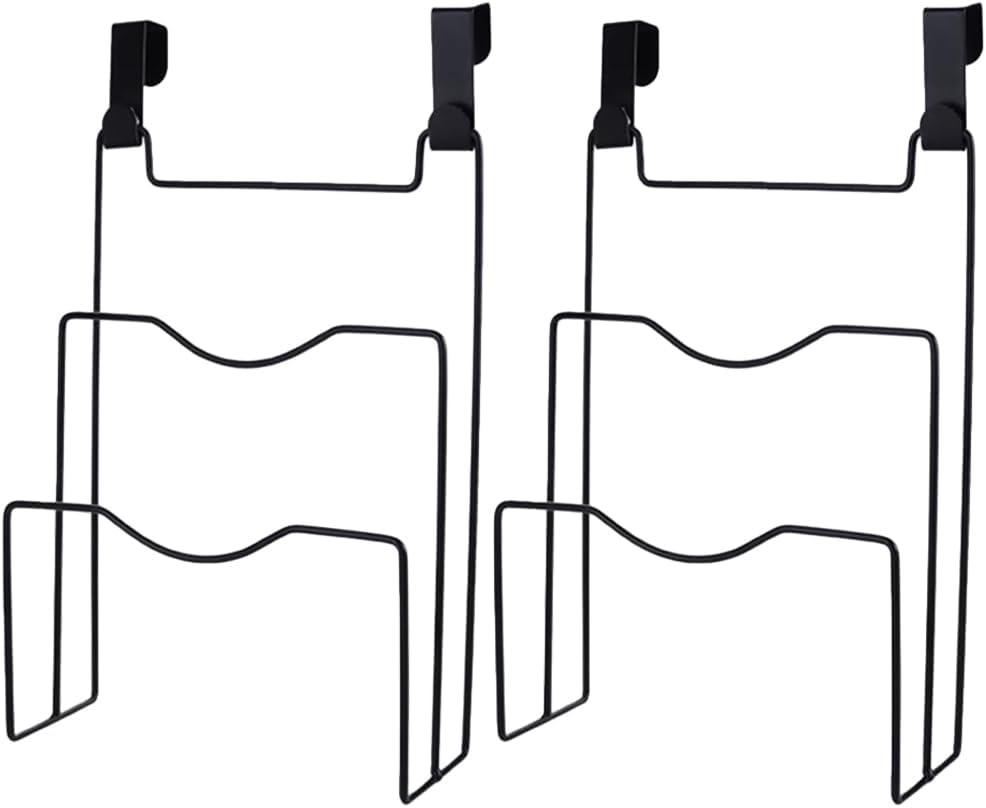 Ciieeo Cabinet Door Pot Lid Organizer over Cabinet Door Pot Lid Holder Rack for Kitchen Hanging Organizer with 4 Hooks 12.12 X 8.07 X 3.22 in Fits Lids and Cutting Boards