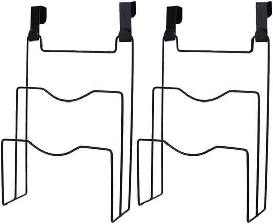 Alipis Pot Lid Organizer for Cabinet Door Hanging Pot Lid Holder Rack with 4 Hooks 2-Tier Cutting Board Organizer Inside Cabinet Door Kitchen Storage for Lids 12.12 X 8.07 X 3.22 in