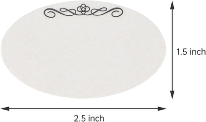L LIKED 120 Stickers Dissolvable Food Labels for Containers 1 1/2" x 2 1/2" Canning Labels for Jars (Roll of 120) (1 Rolls)