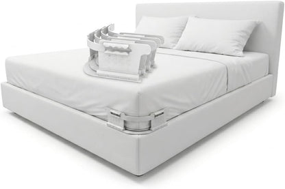 4PCS Adjustable Bed Sheet Straps - Heavy Duty Mattress Sheet Holders with Strong Clips, Non-Slip Elastic Sheet Grippers for All Bed Sizes
