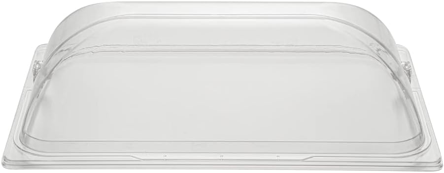 Restaurantware Cater Tek 11 Inch Polycarbonate Plate Cover 1 Shatterproof Dish Cover - Microwavable Endures Up To 210F Clear Plastic Splatter Cover With Finger Hole For 11 Inch Plates