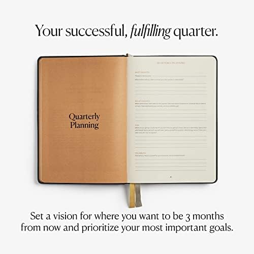 Intelligent Change - 3-Month Productivity Planner, Productivity Tools for Time-Management and Mindfulness, Daily To-Do List, A5 Undated Quarterly Planner, Beige (Beige)