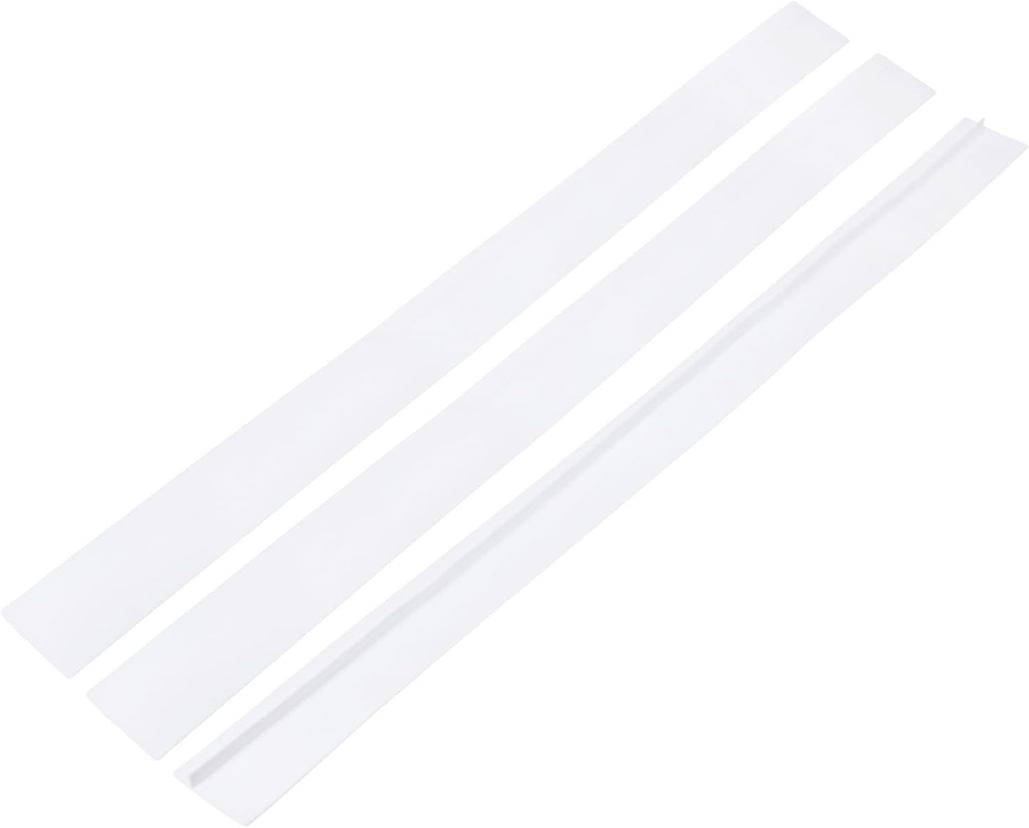 PATIKIL 25 Inch Silicone Stove Gap Covers, 3 Pcs Heat Resistant Kitchen Stove Gap Fillers for Ovens Stovetop Counter Washer Dryer, Gray