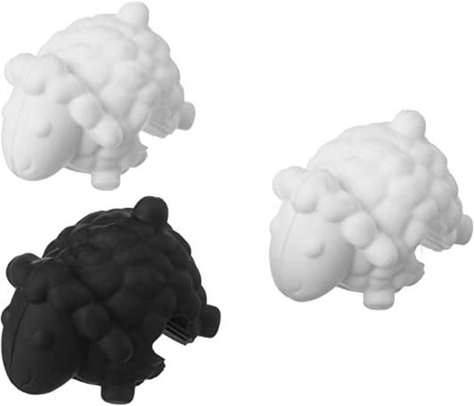Tovolo Sheep Silicone Lid Lifter Holder Heat Resistant Spill Proof Kitchen Gadget to Prevent Pot Boiling Over and Release Steam, Cute Decorative Pan Cover Stand Soup Pot Clip Keeps Lid Open