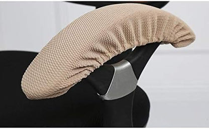 Isccdy Removable Washable Office Chair Armrest Slipcovers Covers Pads (Gray)