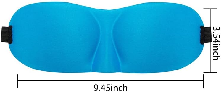 Sleep Mask for Back and Side Sleepers 1 Pack, 3D Light Blocking Eye Mask for Sleeping, Zero Pressure Eye Cover for Women and Men, Lightweight Breathable Night Blindfold Black