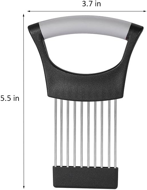 Onion Holder for Slicing, Lemon Slicer Cutter, Food Vegetable Chopper Assistant Tool for Meat, Potato and Tomato (Red, 1PCS)