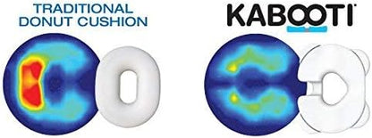 Contour Kabooti Donut Seat Cushion, 3-in-1 Design with Center Cutout for Tailbone Pain, Sciatica and Hemorrhoids