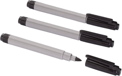 Cadie Permanent Freezer Marker Set of 2 – Waterproof Fast-Drying Black Fine Bullet Tip Ink Pens for Food Labeling, Fridge & Freezer Storage, Lab & Kitchen Use, & General Organization