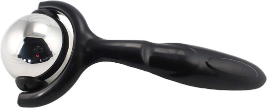 Vinyl Quote Me Roller Massage Ball - Ergonomic Handle Cold Warm Compression Temperature Keeper Stainless Steel Muscle Pain Relief Body Neck Shoulder Back Leg Calf Therapy Ice Heat Stick