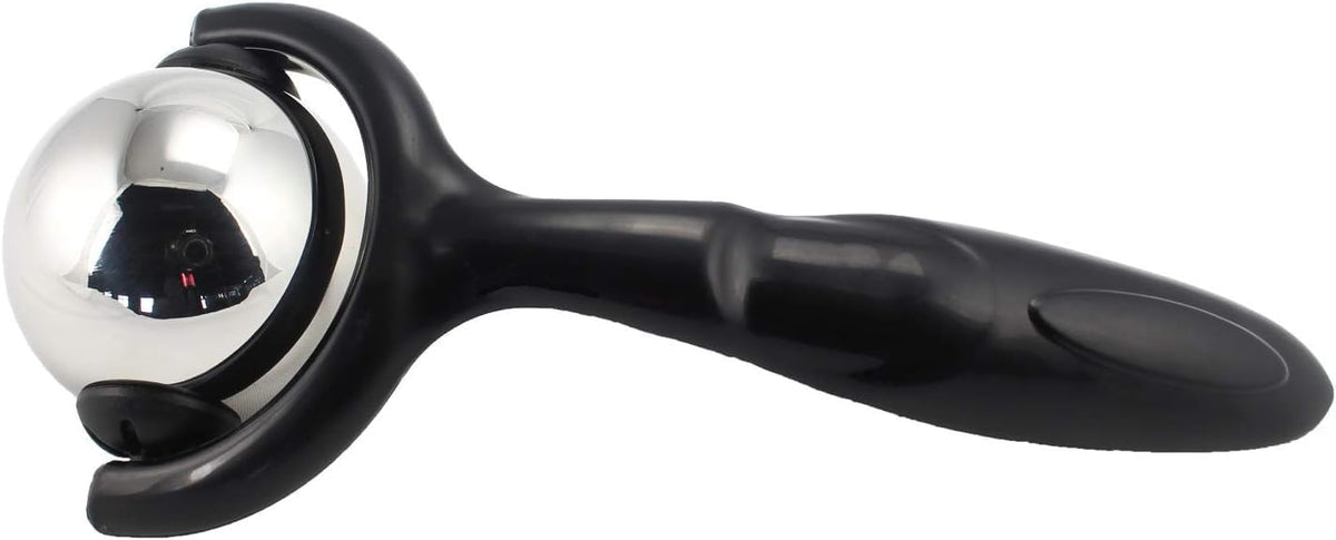 Vinyl Quote Me Roller Massage Ball - Ergonomic Handle Cold Warm Compression Temperature Keeper Stainless Steel Muscle Pain Relief Body Neck Shoulder Back Leg Calf Therapy Ice Heat Stick