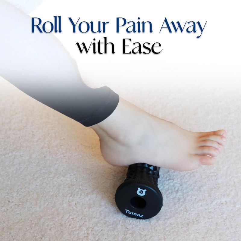 Tumaz Foot Roller & Massage Ball 3-in-1 Set | Foot Roller, Spiky & Lacrosse Balls | Ergonomic Design | Deep Tissue Massage | Foot Relaxation & Recovery