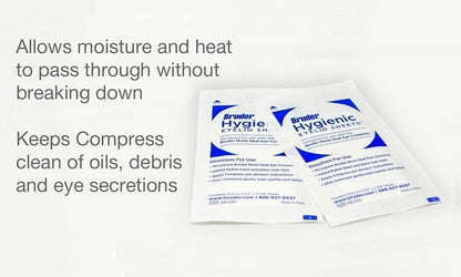 Bruder Dry Eye Care Bundle (Moist Heat Eye Compress/Hygienic Eyelid Sheets)