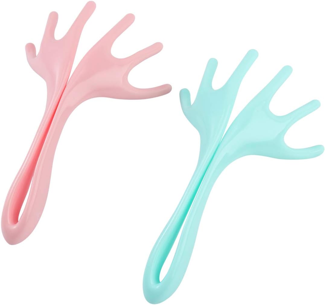 Scalp Massage Tool Handheld Head Massager 2pcs Portable Massager for Neck Shoulder Scalp Random Color