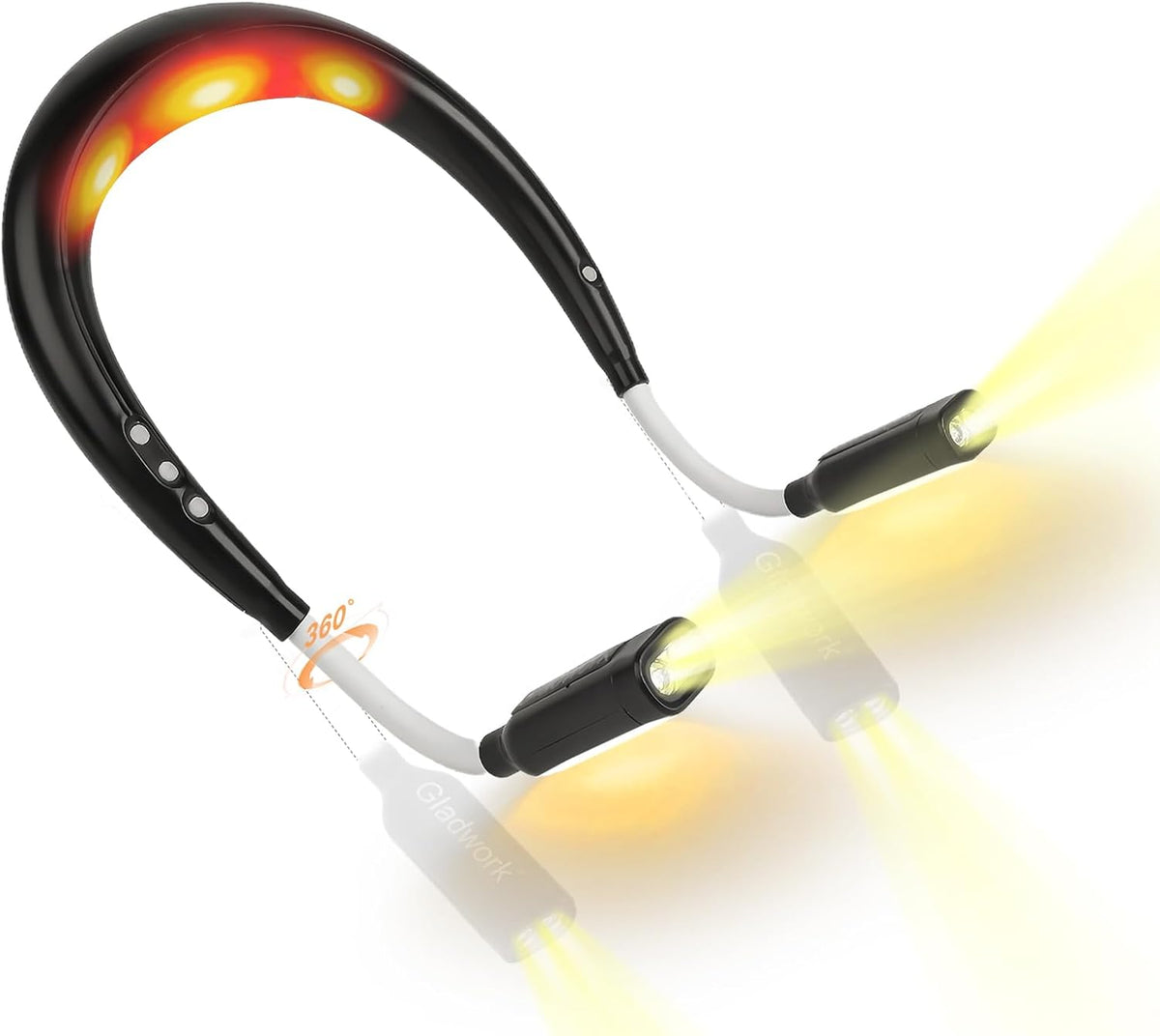 Neck Light, Neck Reading Light,It has a Neck-Warming Function，4 Light 5 Brightness Rechargeable 2000mAh Perfect for Crochet Knitting Cross Stitch Crafting,Book Lovers Gift