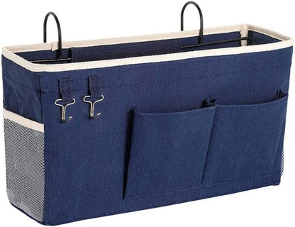 Bunk Bed Organizer, Bedside Caddy Hanging Bed Organizer Storage Bag With Pockets, for College Dorm Rooms Bed, Hospital Bed, Baby Bed Rails,Fishing Chair 14.2 * 4.5 * 7.7inch,Flower