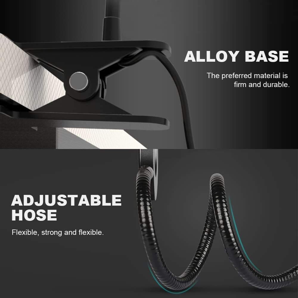 LED Desk Lamp with Clamp, 3 Color Modes, 10 Brightness