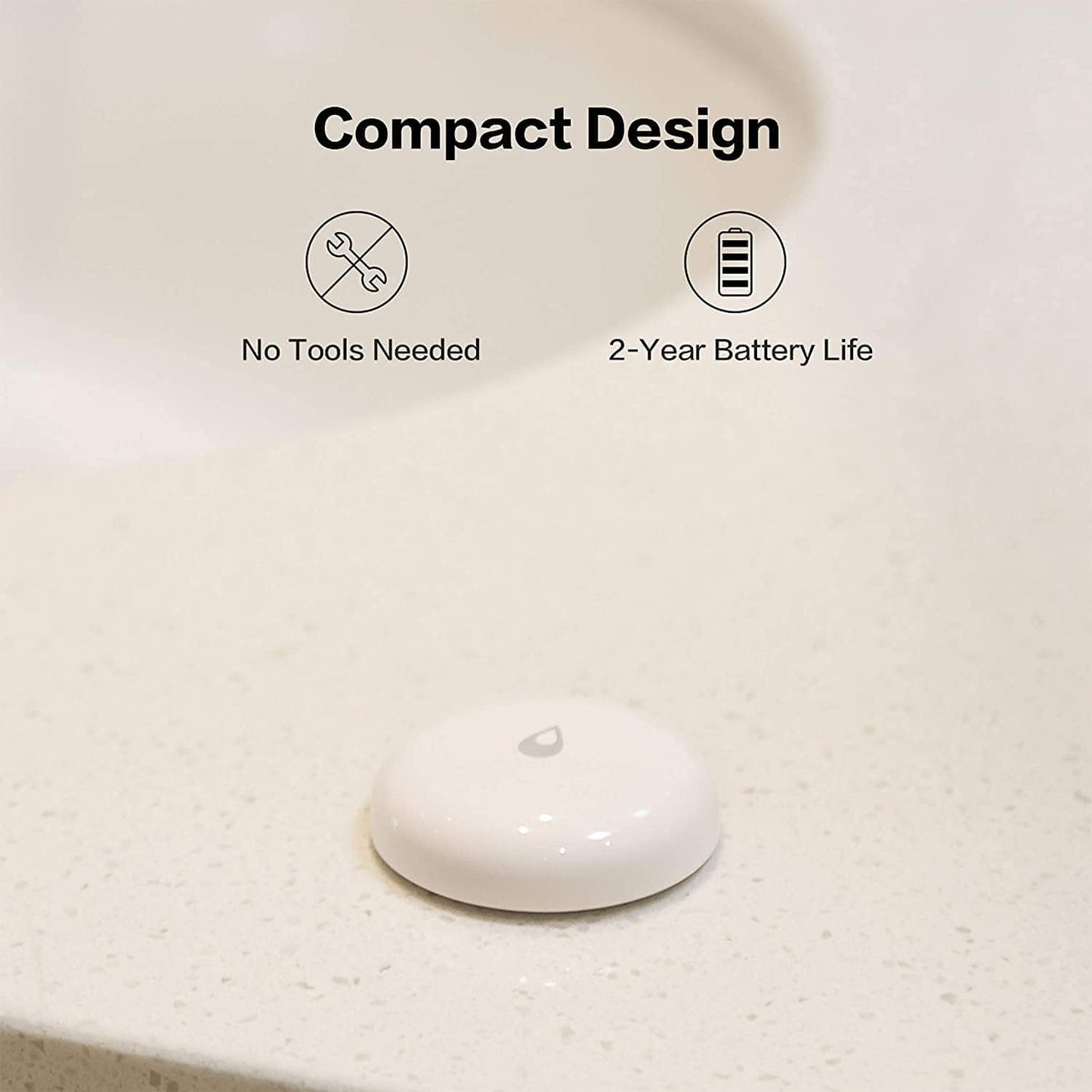 Aqara Water Leak Sensor 3 Pack, Zigbee Water Leak Detector for Alarm System | Requires AQARA HUB, App Notifications, Smart Home Automation, for Kitchen, Bathroom, Basement, Wireless, Works with IFTTT
