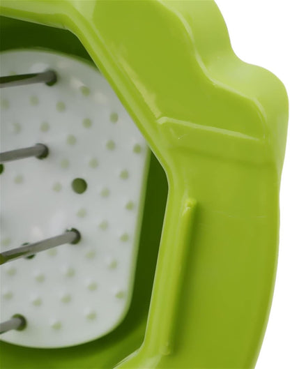 Potato Grater Finger Protector Kitchen Tool Vegetable Slicer Hand Guard Handheldfor Home Kitchen,Green