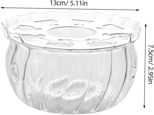 Garneck Glass Teapot Warmer Elegant Heat Base for Teapot and Tealight Glass Candle Warmer for Tea and Versatile Kitchen Accessory for Beverages