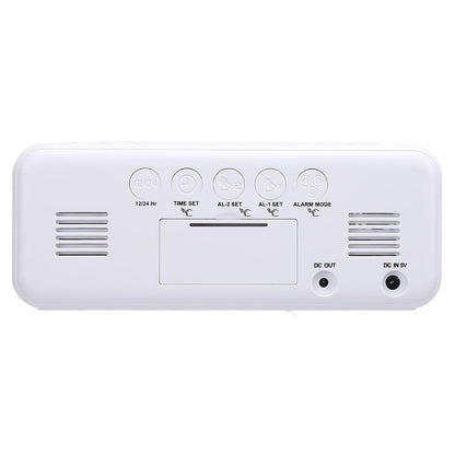 Dioche Extra Loud Dual Alarm Clock with Bed Shaker Powerful Vibrating Alarm Clock for Heavy Sleepers Large LED Display Adjustable Brightness Snooze Function ABS Material