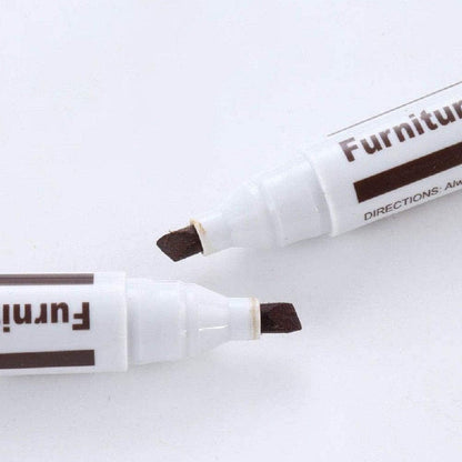 Wood Furniture Repair Markers, Black Paint Fix Touch Up Pen for Furniture & Wood Floor, Scratch Remover Filler for Nicks, Scratches & Stains, Professional Furnitures Recolour Pen for Home/Office