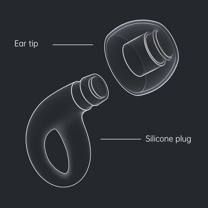 Ear Plugs for Sleeping Deep Focus, Travel, Snoring, 30dB Noise Reduction | Reusable Silicone Earplugs, Noise Cancelling, High Fidelity Hearing Protection, Black